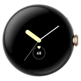 Google Pixel Watch LTE polished silver Sportarmband charcoal