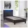 CARO-Möbel Polsterbett Mandalay mit LED Beleuchtung Einzelbett Lederbett 90 x 200 cm, Schlafzimmer, Betten, Polsterbetten
