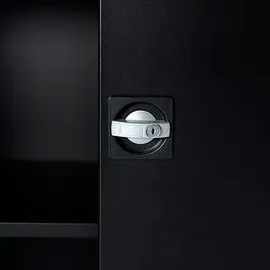Classix Putzmittelschrank X-545549 tiefschwarz 92,0 x 42,0 x 194,5 cm, aufgebaut