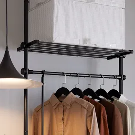 SoBuy Garderobenständer KLS07 Schwarz