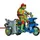 Orbico Turtle Cycle mit Beiwagen und Figur