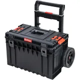 QBRICK - Werkzeugkoffer Leer - Werkzeugkasten mit Rollen - Werkzeug Organizer Stapelbar, Mobil -Werkstattwagen aus Robustem Kunststoff - System ONE 2.0 CART - kompatibel mit ONE und PRO Serie