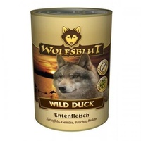 12 x Wolfsblut Dose Wild Duck 395 g, Nassfutter, Hundefutter