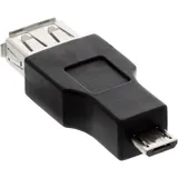 InLine Micro-USB OTG Adapter, Micro-B Stecker an USB A Buchse