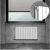 WITEN&NOCK Design Heizkörper 550 x 1006 mm 1126 W weiß Seitenventil
