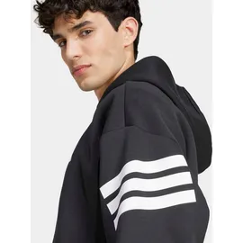 adidas Future Icons 3-Streifen Kapuzenjacke Herren Schwarz XXL