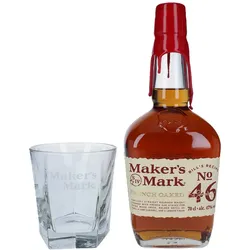 Maker's Mark 46 + Tumbler Glas - Bourbon Whiskey