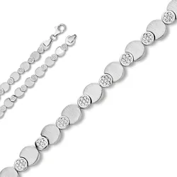 Silberkette ONE ELEMENT "Zirkonia Halskette aus 925 Silber", silber, Halsketten, Damen, Silber 925 (Sterlingsilber), für Damen – elegant, modern & vielseitig kombinierbar
