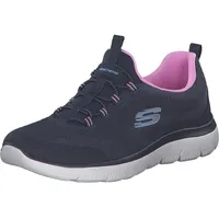SKECHERS Summits Damen Memory-Foam Blau/Pink 36