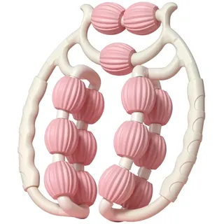 Cellulite Roller, Lipödem Massagegerät Beine, Massageroller Beine, Waden Oberschenkel Massagegerät, Ringroller Bein, Circular Leg Clamp, Kreisförmige Beinklemme, Beinklemme Massage (Rosa)
