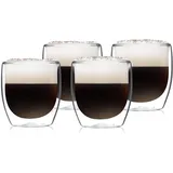 Klarstein Latte Macchiato Glas doppelwandig 0,25 l 4 St.