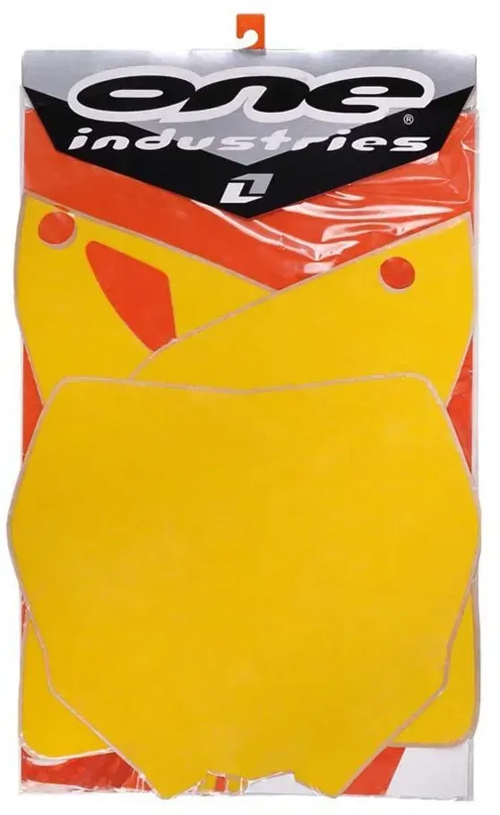 One Industries Yamaha Yz 125/yz 250 02-05 Panel Number Holder Grafik-kit - Yellow - One Size
