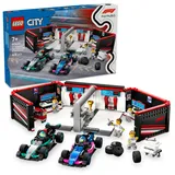 LEGO City 60444 F1 Garage mit Mercedes-AMG & Alpine Rennautos