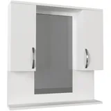 moebel17 Hängeschrank Tiger weiß B/H/T: ca. 80x83x15 cm, - weiß