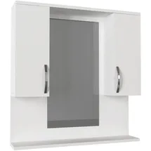 moebel17 Hängeschrank Tiger weiß B/H/T: ca. 80x83x15 cm, - weiß