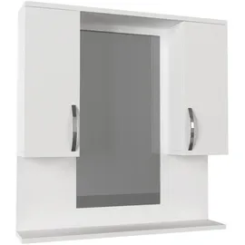 moebel17 Hängeschrank Tiger weiß B/H/T: ca. 80x83x15 cm, - weiß