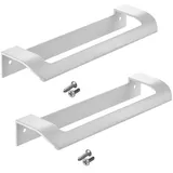 SO-TECH® Möbelgriff LYS Bohrlochabstand (BA) 160 mm Schrankgriff Schubladengriff (Spar-Set, 2-St), Griff passend für Schiebe- oder Falttüren, Weiß matt weiß