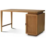 Casa Padrino Schreibtisch Braun / Bronze