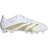 Adidas Herren Fussballschuhe Predator Club FxG IF6342 - White/Gold Met./Ftwr White 44 2/3