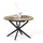 livinity® Firenze Ø 120 cm Schwarz/Eiche rustikal