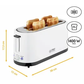 First Austria Toaster 4 Scheiben Langschlitz Weiß