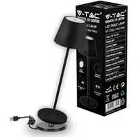 V-Tac Dimmbare LED-Tischlampe Schwarz (VT-7652)