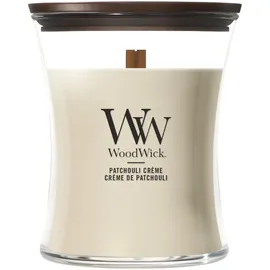 Woodwick Patchouli Crème Duftkerze 275 g beige