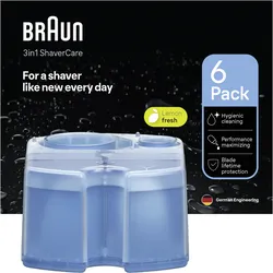 BRAUN 3-in-1 ShaverCare Reinigungskartuschen für Reinigungsstationen