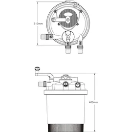 Wiltec CPF-2500 Druckteichfilter UVC