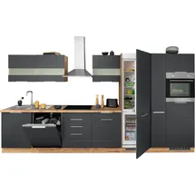 kochstation Küchenzeile KS-Luhe 390 cm grau