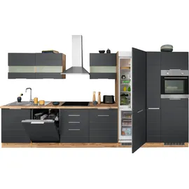 kochstation Küchenzeile KS-Luhe 390 cm grau