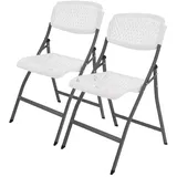 Trutzholm Klappstuhl 59 x 59 x 108 cm weiß 2 St.