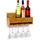 Relaxdays Weinregal braun 36,0 x 11,5 x 17,0 cm