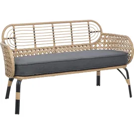 Beliani Pratello 122 x 79 x 59 cm Beige/Grau/Schwarz