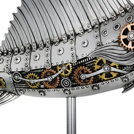 Gilde Figur Steampunk Sailfish silberfarben - (H) 36 cm | Gr.: onesize