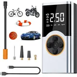 LOVPIS Elektrische Luftpumpe, 4000mAh Fahrrad Akku Kompressor, 150PSI Luftkompressor, Elektrische Fahrradpumpe für Fahrrad, Auto, Motorrad, Bälle