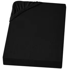 Carpe Sonno Spannbettlaken Biber 100 x 200 cm schwarz
