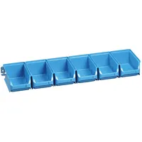 Allit Sichtboxen-Set blau 613x165x75 mm