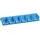 Allit Sichtboxen-Set blau 613x165x75 mm
