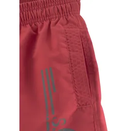 s.Oliver Badeshorts S.OLIVER "Philip", Herren, Gr. L (52), N-Gr, rot, Microfaser, Polyester, unifarben, Badehosen Badeshorts, mit Logo-Print im Used-Look
