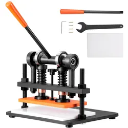 VEVOR Leder Stanzmaschine Manuelle Lederschneidemaschine 28 x 14 cm, Leder Prägemaschine 1,5 t Belastbare Leder-Stanzmaschine Geeignet für Leder, PVC/EVA-Schaumstoff, nicht Klebende Materialien