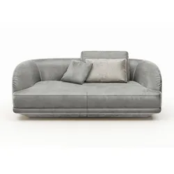 Segmüller Werkstätten Sofa "Miu" System Momoko Stoff Grau