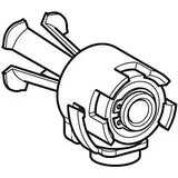 Geberit WC Wandbefestigung EFF2 (1Stück) 597202000