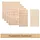 BM Massivholz Zaun 180 x 180 cm beige Massivholz 4 St.