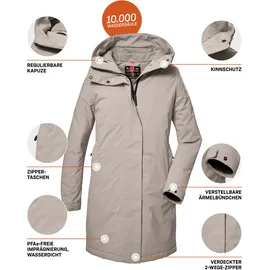 G.I.G.A. DX by killtec GW 73 WMN PRK, hellsand, 42