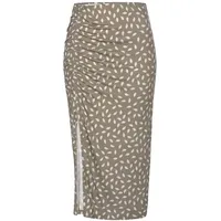 VIVANCE Jerseyrock Damen taupe-creme bedruckt Gr.36