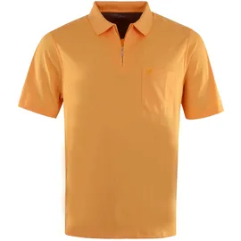 HAJO Shirt Kurzarm-Poloshirt Softknit mit verdecktem Reißverschluss und Brusttasche in Regular Fit