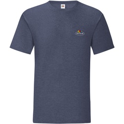 Fruit of the Loom Iconic 150 T-Shirt mit Vintage-Logo auf der Brust, vintage navy meliert - Vintage-Logo klein, M