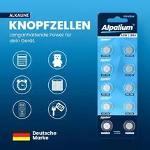 alpalium AG10 Knopfzelle 10 St.
