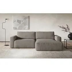 Ecksofa COTTA "Lasso L-Form, XL-Sofa", grau, B:288cm, 100% Polyester, Sofas